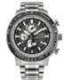 Citizen Promaster Eco-Drive Radio Controlled Dual Time Silver Stainless Steel Bracelet BY3006-53H