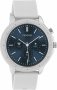 Oozoo Smartwatch White Rubber Strap Silver Q00311