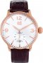 Visetti Rose Gold Brown Leather Strap TB-624RK