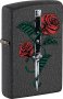 Zippo Rose Dagger Tattoo Design 49778