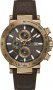GUESS Collection Brown Leather Chronograph Y37001G5