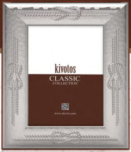 Ασημένια κορνίζα γάμου Slevori code1405