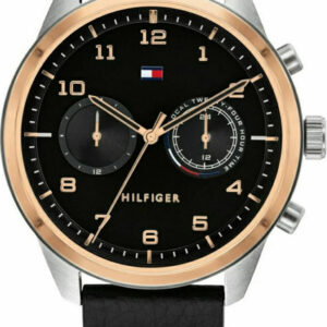 Tommy Hilfiger Patrick Black Leather Strap 1791786