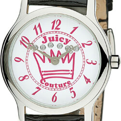 Juicy Couture Black Leather Strap Watch 1900406