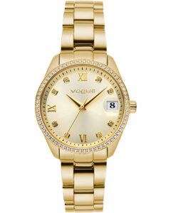 Vogue Reina Mini Crystals Gold Stainless Steel Bracelet 614344