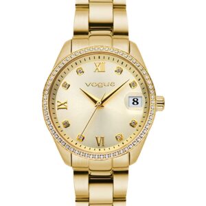 Vogue Reina Mini Crystals Gold Stainless Steel Bracelet 614344