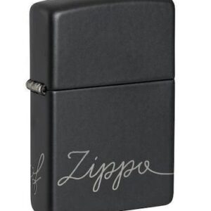 Zippo Black Matte withChrome Laser 360°48979