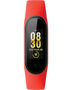 DAS.4 CN40 Fitness Tracker Red Silicone Strap 50243