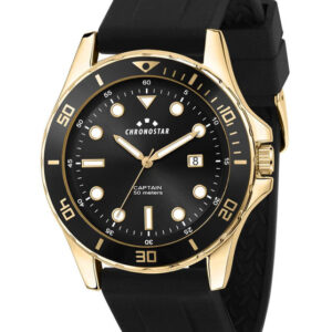 Chronostar Captain Black Rubber Strap R3751291001