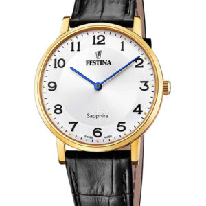 Festina Black Leather Strap F20016/5