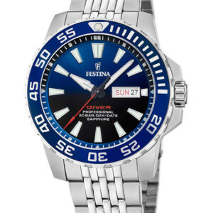 Festina Diver Silver Stainless Steel Bracelet F20661/1
