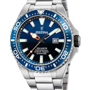 Festina Diver Silver Stainless Steel Bracelet F20663/1