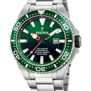 Festina Diver Silver Stainless Steel Bracelet F20663/2