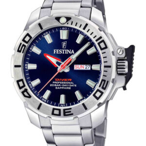 Festina Diver Silver Stainless Steel Bracelet F20665/1