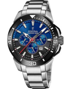 Festina Chrono Bike Chronograph Silver Stainless Steel Bracelet F20641/C
