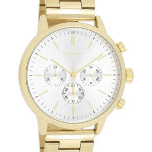 Ozzoo Timepieces Gold Stainless Steel Bracelet C11407