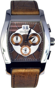 Saint Honore Brown Leather Strap Μοdele Depose 8980521MRAR