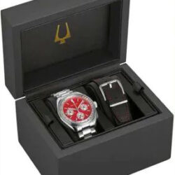 Bulova Mens Watch Lunar Pilot Chronograph Special Set 96K115