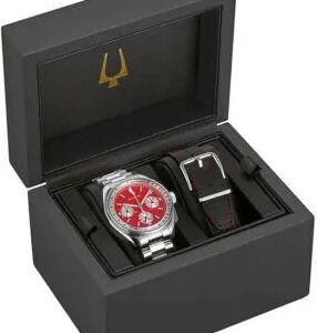 Bulova Mens Watch Lunar Pilot Chronograph Special Set 96K115
