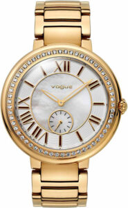 VOGUE Red Carpet Crystal Rose Gold Stainless Steel Bracelet 97016.2