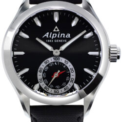 ALPINA Smartwatch Black Leather Strap AL-285BS5AQ6