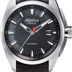 ALPINA Nightlife Automatic Black Leather Strap AL-525B4RC6