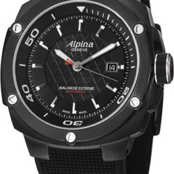 ALPINA Extreme Automatic Black Rubber Strap AL-525LBB5FBAE6