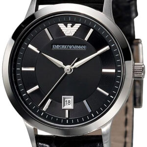 Emporio ARMANI Black Leather Strap AR2412
