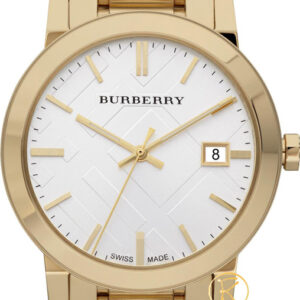 Burberry Large Check Goldtone Stainless Steel BU9003