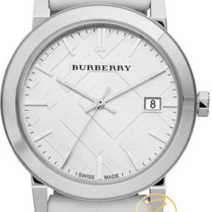Burberry Large Check Leather Strip On Fabric BU9019
