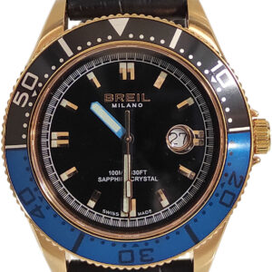 Breil Manta Watch For Men BW0401 Black Leather Strap