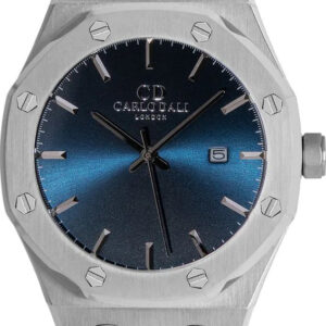 CARLO DALI Classic Fusion Blue Sea Leather Strap Watch CD.WA.0114.0220.BL.01