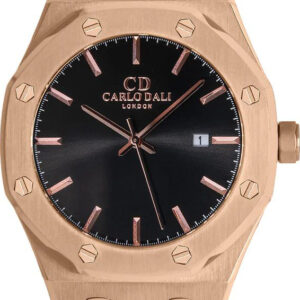 CARLO DALI Classic Fusion King Rose Gold Leather Strap CD.WA.0115.0221.BL.01