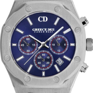 CARLO DALI Greece 2021 Chronograph Leather Blue Limited CD.WA.0173.0283.CH.02