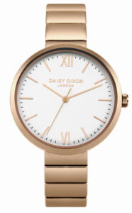 DAISY DIXON Victoria Rose Gold Metal Bracelet DD033RGM