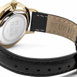 DAISY DIXON Hollie Crystals Black Leather Strap DD076BG