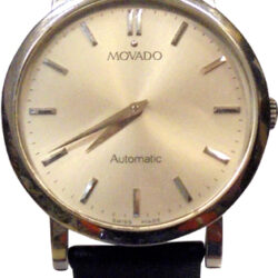 Movado Black Leather Strap 6446811