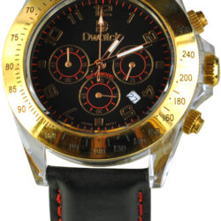 D-Watch Black Leather Strap SS67R0-8K-1882
