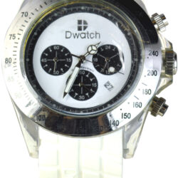 D-Watch White Rubber Strap SS45-07