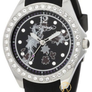 Ed Hardy Diva Black Rubber Strap DV-BK