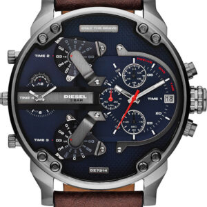 DIESEL Μr Daddy 2 Brown Leather Strap DZ7314