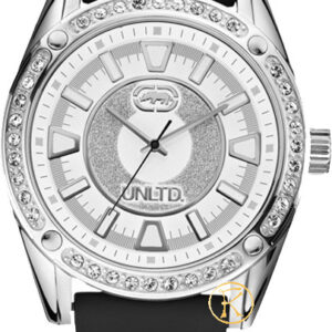 MARC ECKO The Element Black Leather Strap E11537G2