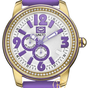 Marc Ecko Crystal Miami Purple Rubber Strap E13544G4