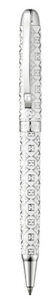 Escada Rhodium Plated White Lacquered Insignia Ballpoint Pen E90018