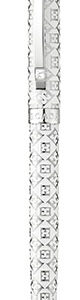 Escada Rhodium Plated White Lacquered Insignia Ballpoint Pen E90018