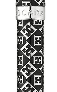Escada Rhodium Plated Black Lacquered Insignia Ballpoint Pen E90020