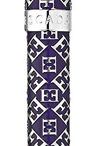 Escada Rhodium Plated Purple Lacquered Insignia Ballpoint Pen E90022