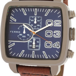 Ferro Brown Leather Strap F13090WT-0182B