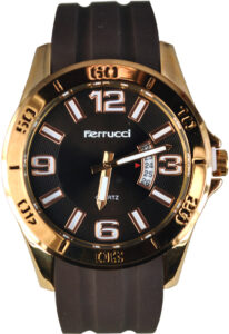 Ferrucci Brown Rubber Strap FC1240.02