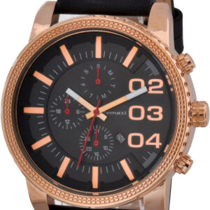 Ferrucci Leather Band Watch With Date FC6430K.09